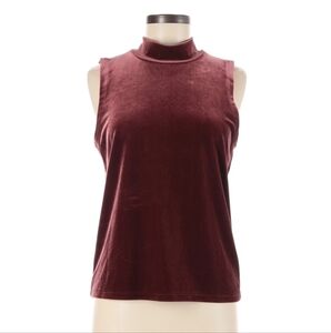 J. Crew M Velvet Sleeveless Top